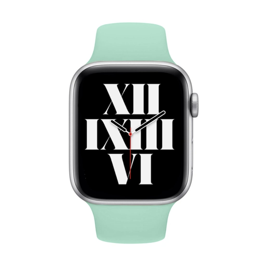 ALK Classic Silicone Band for Apple Watch in Sea Salt - Alk Designs