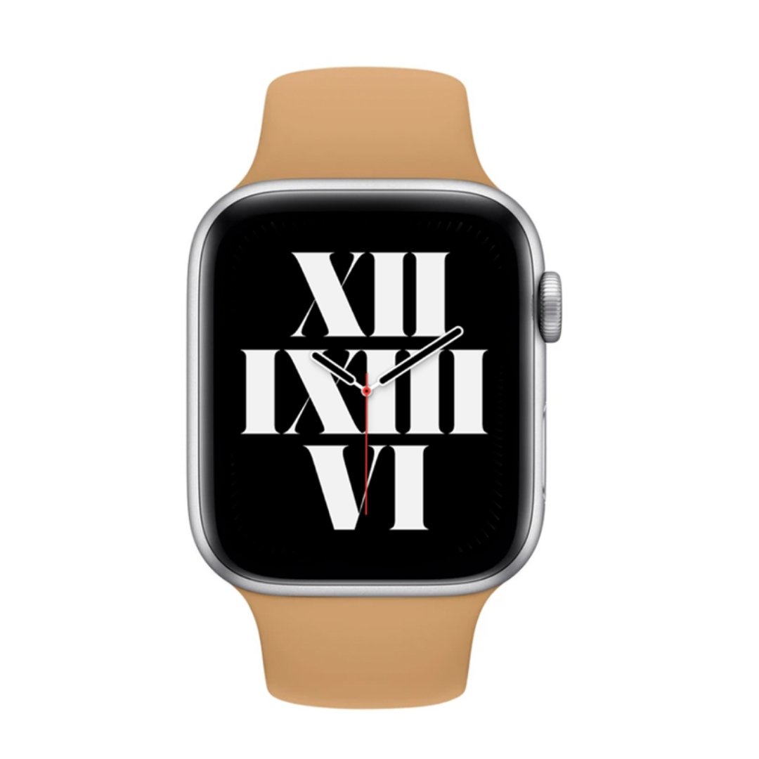 ALK Classic Silicone Band for Apple Watch in Walnut - Alk Designs