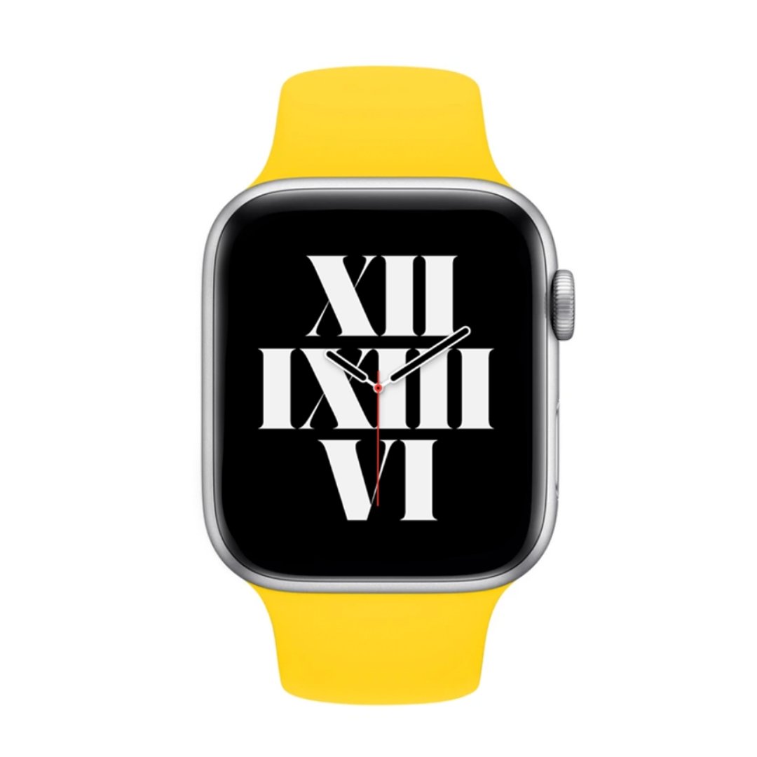 ALK Classic Silicone Band for Apple Watch in Yellow - Alk Designs
