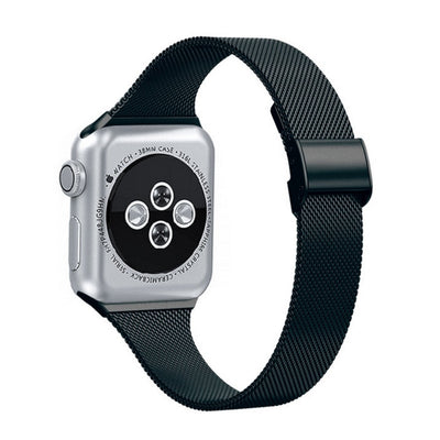 ALK Elevated Milanese Band for Apple Watch in Black - Alk Designs