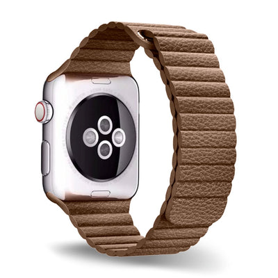 ALK Empire Leather Band for Apple Watch in Brown - Alk Designs