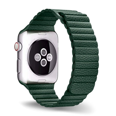 ALK Empire Leather Band for Apple Watch in Forest Green - Alk Designs