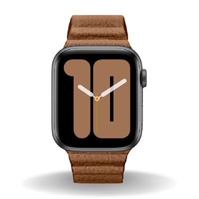 ALK Empire Leather Band for Apple Watch in Saddle Brown - Alk Designs