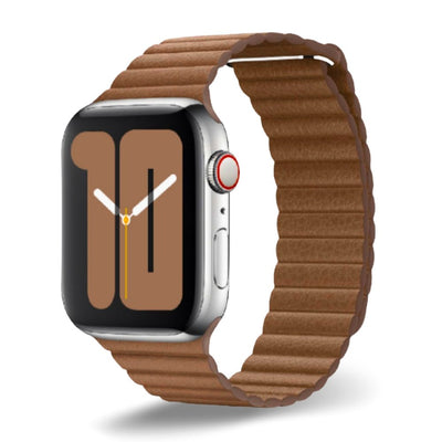 ALK Empire Leather Band for Apple Watch in Saddle Brown - Alk Designs