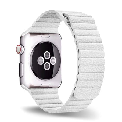 ALK Empire Leather Band for Apple Watch in White - Alk Designs
