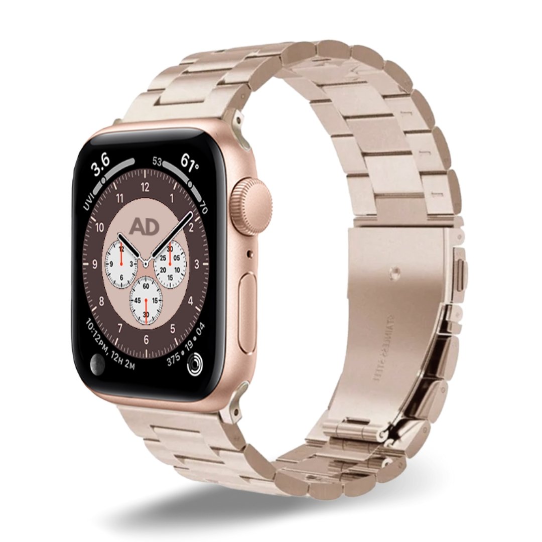 ALK Links Band for Apple Watch in Champagne Gold - Alk Designs