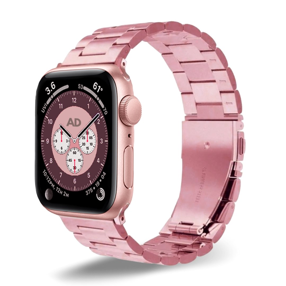 ALK Links Band for Apple Watch in Rose Pink - Alk Designs