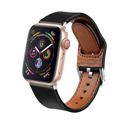 ALK Monaco Leather Band for Apple Watch in Black - Alk Designs