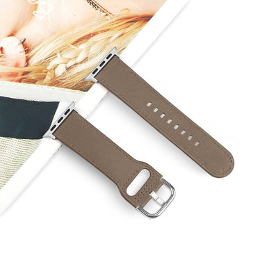 ALK Monaco Leather Band for Apple Watch in Taupe - Alk Designs