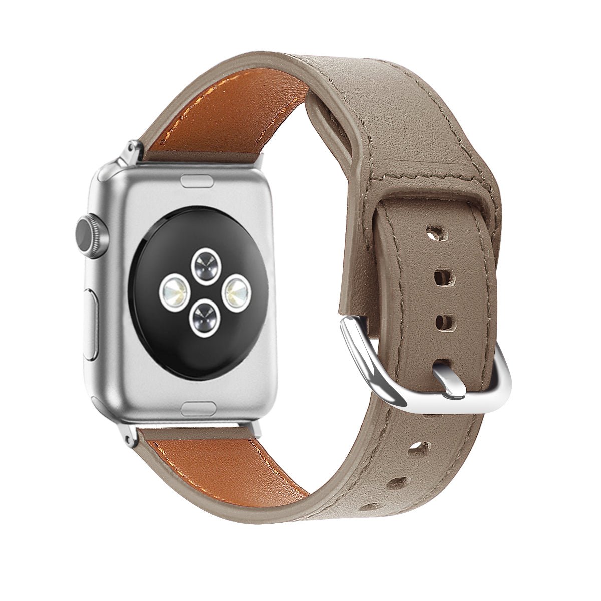 ALK Monaco Leather Band for Apple Watch in Taupe - Alk Designs