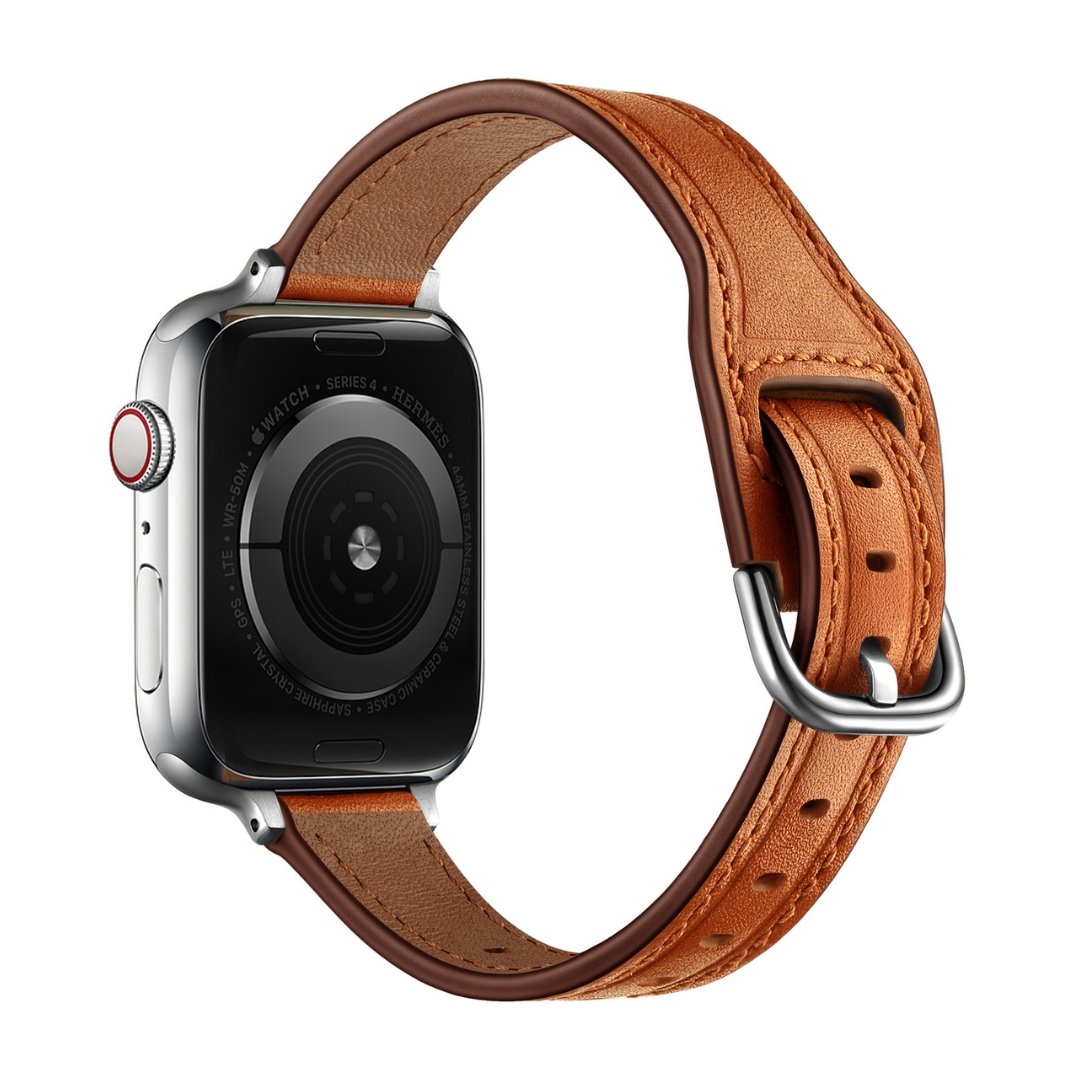 ALK Promenade Band for Apple Watch in Brown Silver - Alk Designs