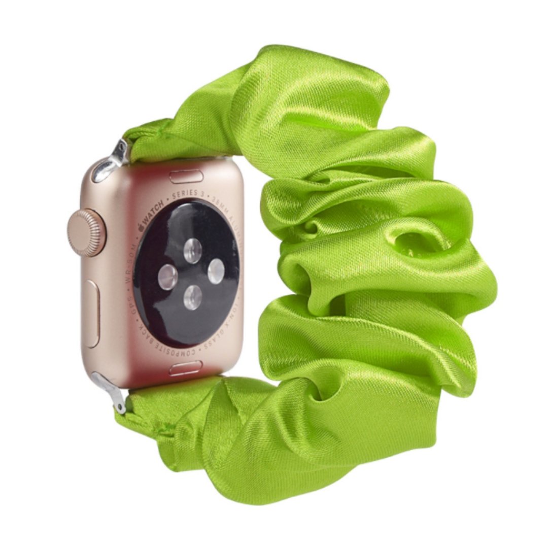 ALK Scrunchie Band for Apple Watch in Lime Green