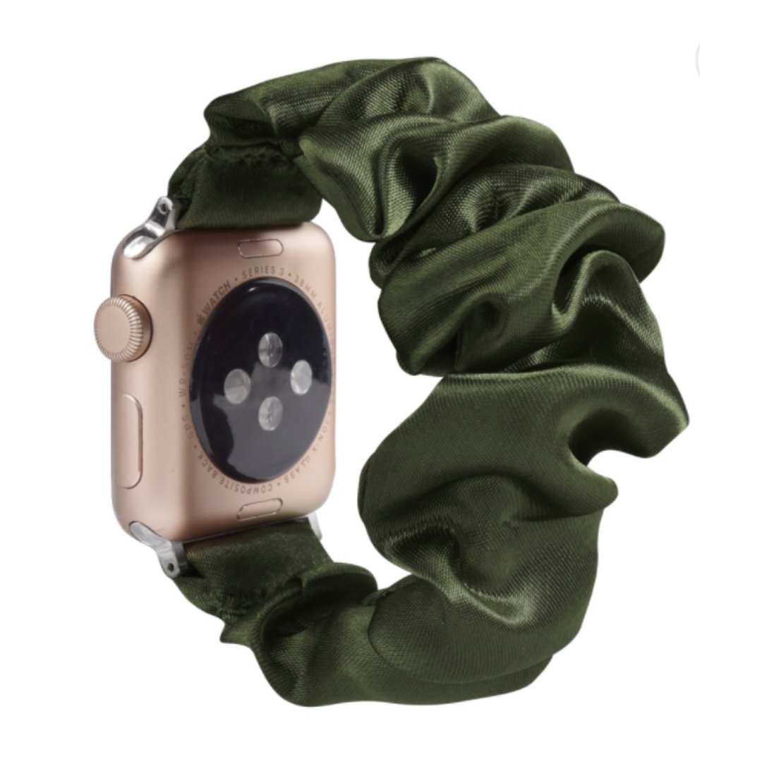ALK Scrunchie Band for Apple Watch in Moss Green