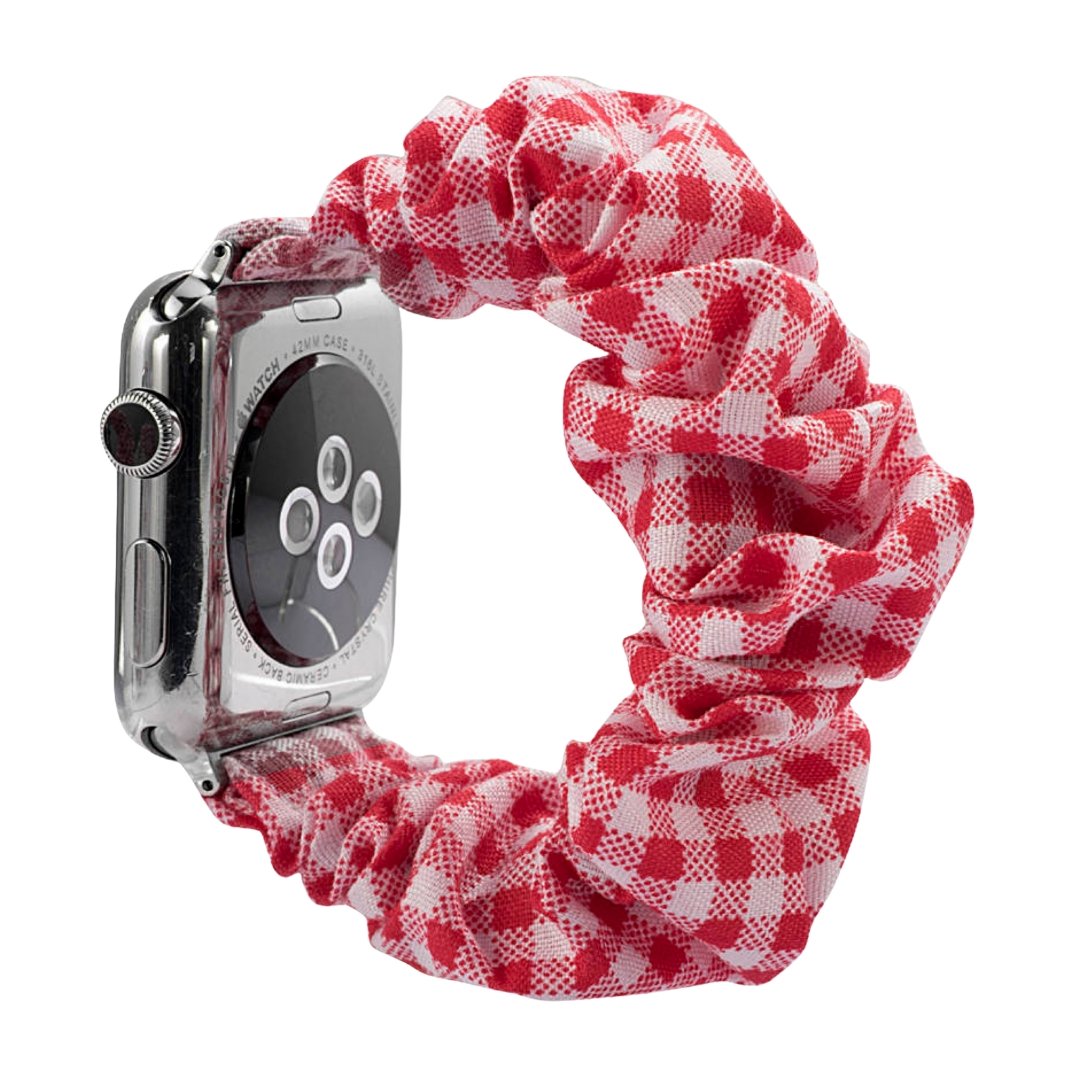 ALK Scrunchie Band for Apple Watch in Red Picnic