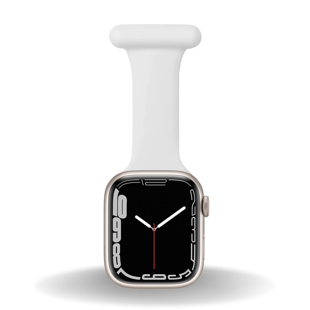 ALK Silicone Nurse Fob for Apple Watch in White