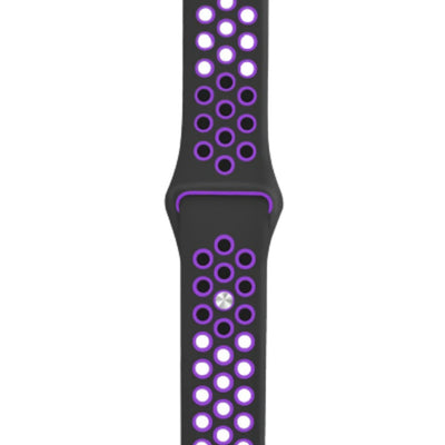ALK Sport Silicone Band for Apple Watch in Black Purple