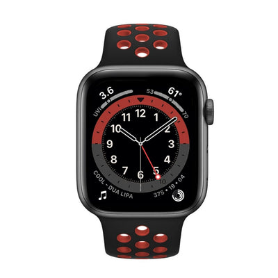 ALK Sport Silicone Band for Apple Watch in Black Red