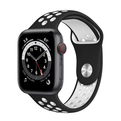 ALK Sport Silicone Band for Apple Watch in Black White