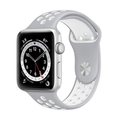 ALK Sport Silicone Band for Apple Watch in Grey White