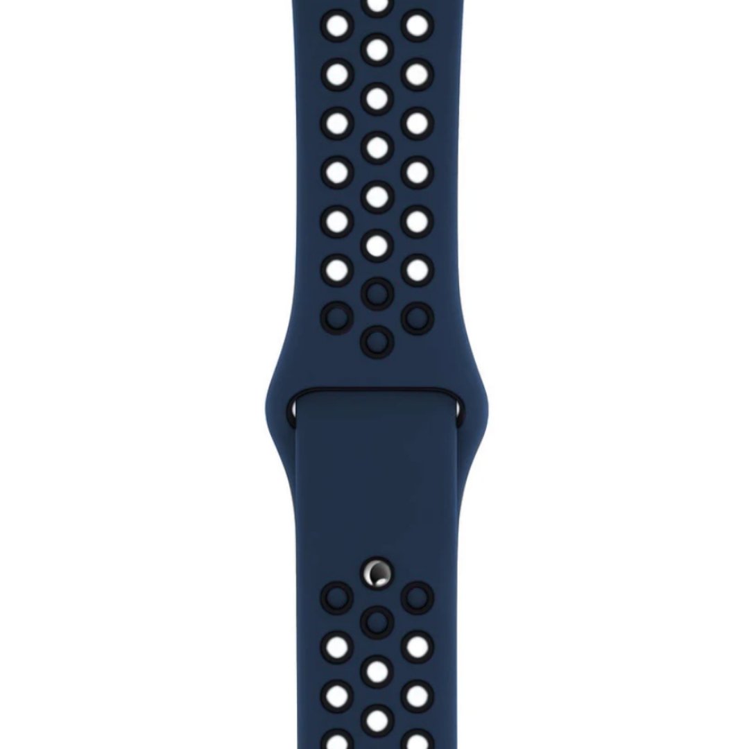 ALK Sport Silicone Band for Apple Watch in Midnight Blue Black
