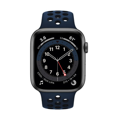 ALK Sport Silicone Band for Apple Watch in Midnight Blue Black