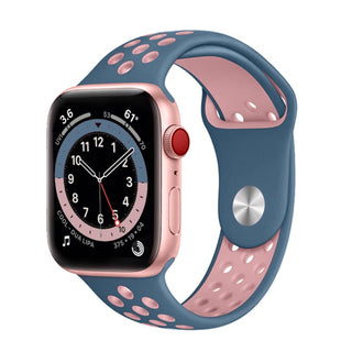 ALK Sport Silicone Band for Apple Watch in Navy Pink