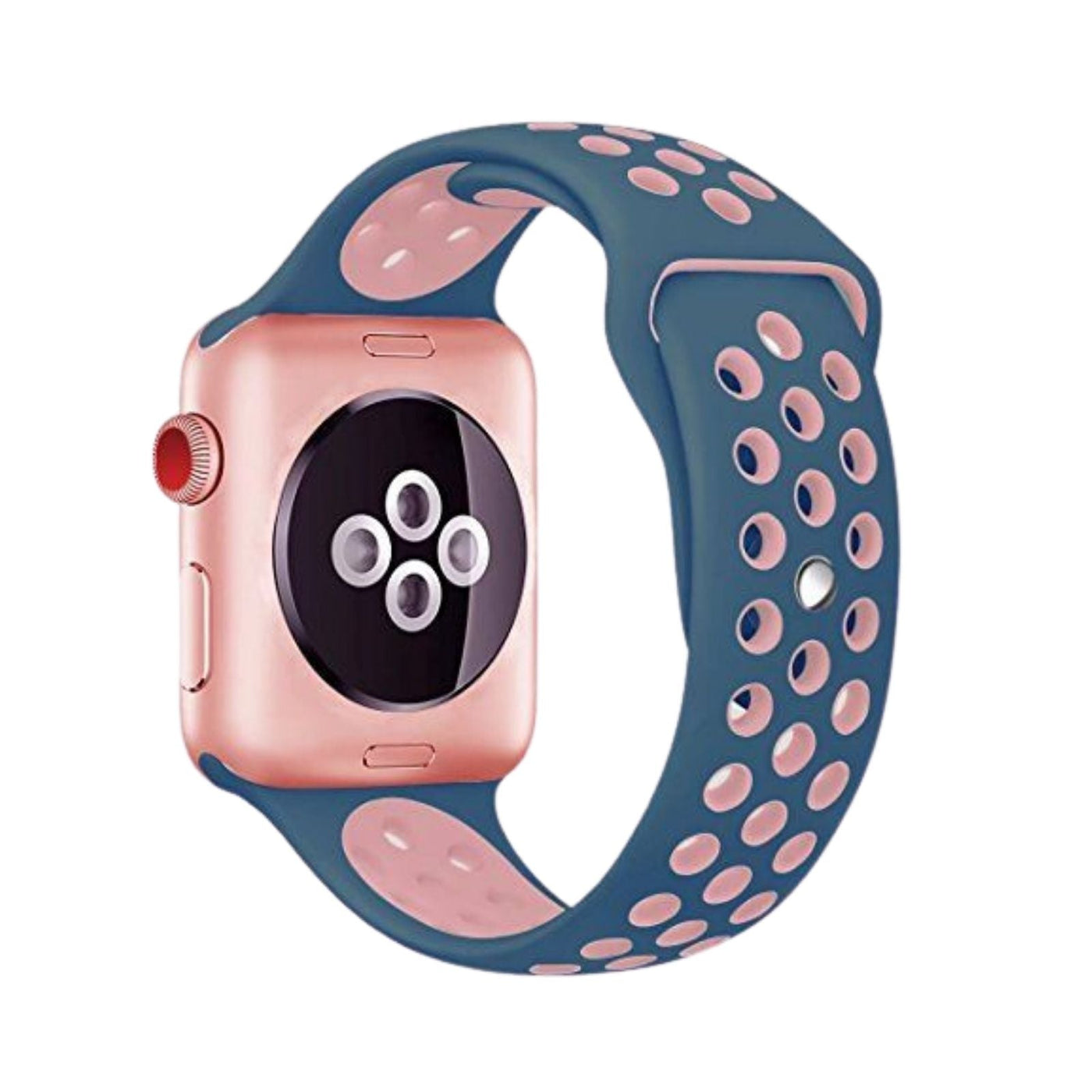 ALK Sport Silicone Band for Apple Watch in Navy Pink