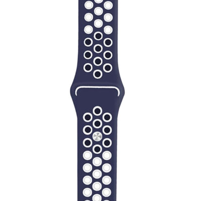 ALK Sport Silicone Band for Apple Watch in Navy White