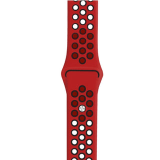 ALK Sport Silicone Band for Apple Watch in Red Black