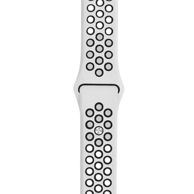 ALK Sport Silicone Band for Apple Watch in White Black