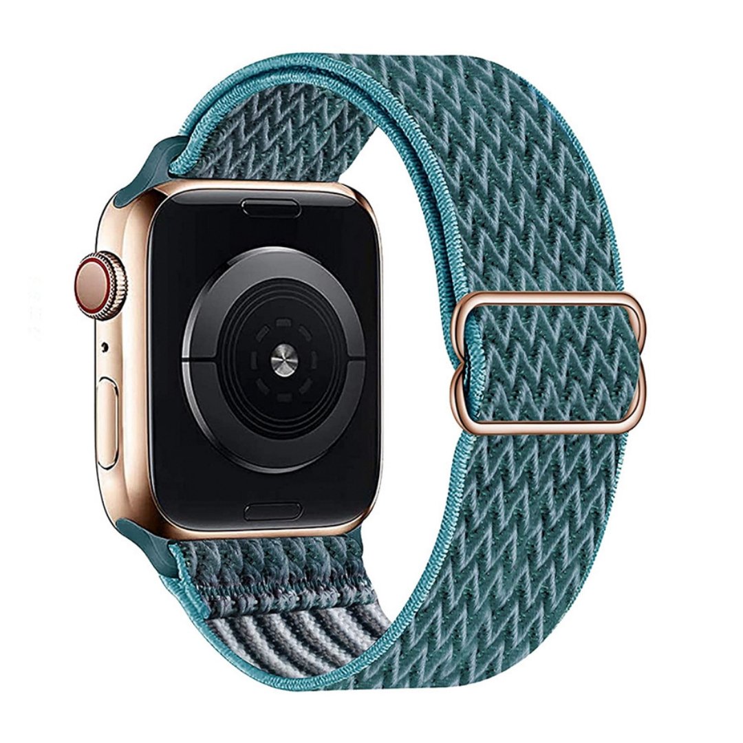 ALK Stretch Nylon Band for Apple Watch in Dusty Teal