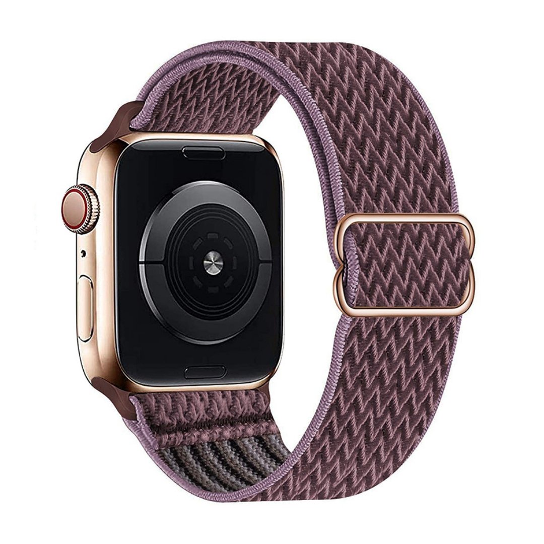 ALK Stretch Nylon Band for Apple Watch in Purple Pewter