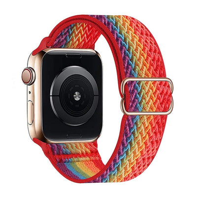 ALK Stretch Nylon Band for Apple Watch in Rainbow