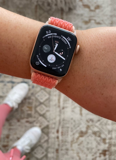 ALK Stretch Nylon Band for Apple Watch in Salmon