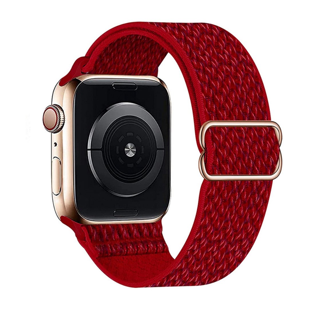 ALK Stretch Nylon Band for Apple Watch in Scarlet Red