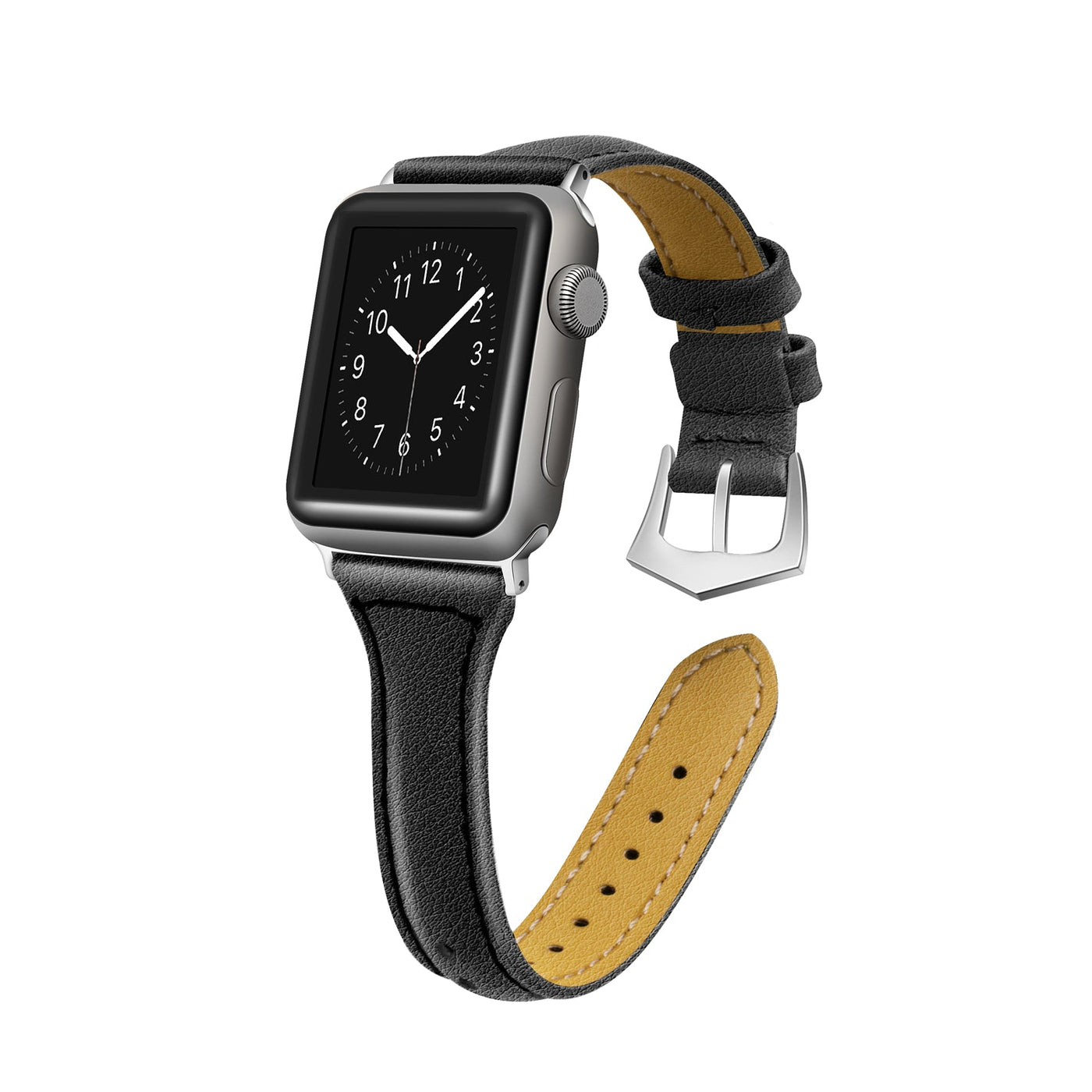 ALK Timeless Leather Band for Apple Watch in Black