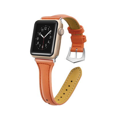 ALK Timeless Leather Band for Apple Watch in Orange