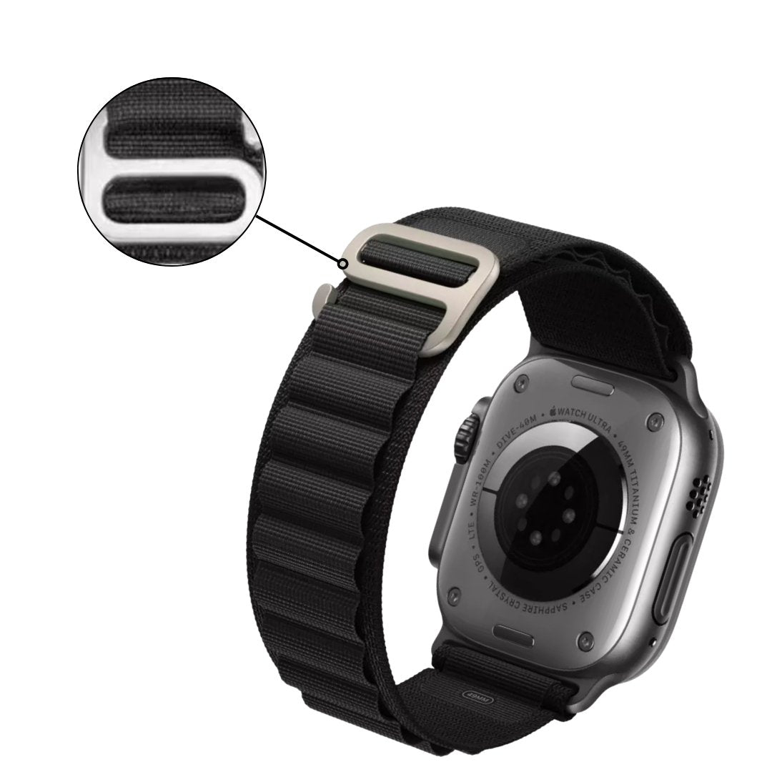Alpine Apple Watch Band in Black - ALK DESIGNS
