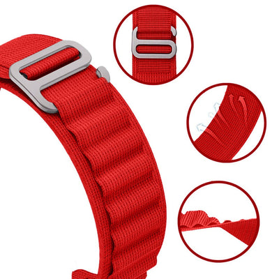 Alpine Apple Watch Band in Red - ALK DESIGNS