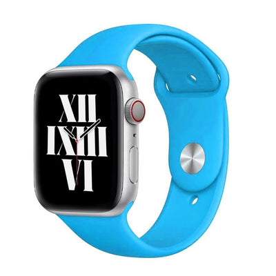 CLEARANCE ALK Classic Silicone Band for Apple Watch in Bright Blue - SINGLE STRAP - ALK DESIGNS
