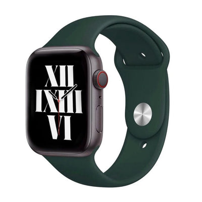 CLEARANCE ALK Classic Silicone Band for Apple Watch in Dark Emerald Green - SINGLE STRAP - ALK DESIGNS