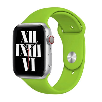 CLEARANCE ALK Classic Silicone Band for Apple Watch in Green - SINGLE STRAP - ALK DESIGNS