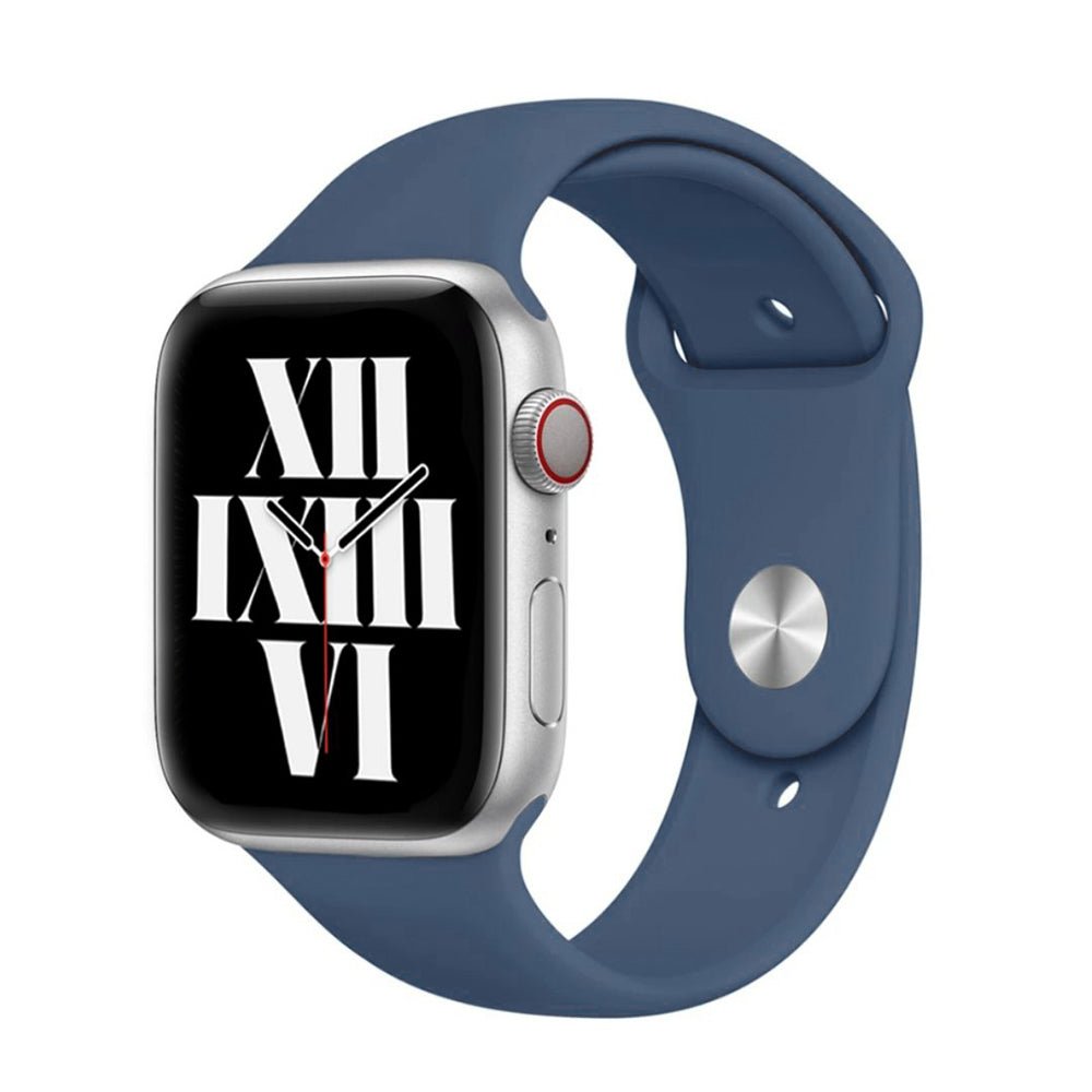 CLEARANCE ALK Classic Silicone Band for Apple Watch in Navy Blue - SINGLE STRAP - ALK DESIGNS