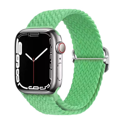 Elastic Braided Apple Watch Band in Bright Green - ALK DESIGNS