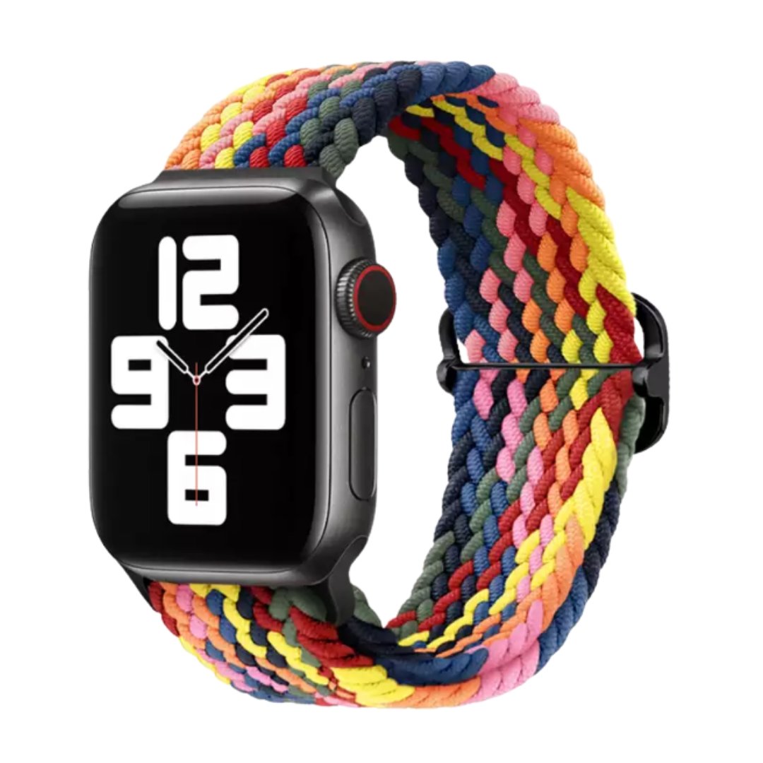 Elastic Braided Apple Watch Band in Colour - ALK DESIGNS