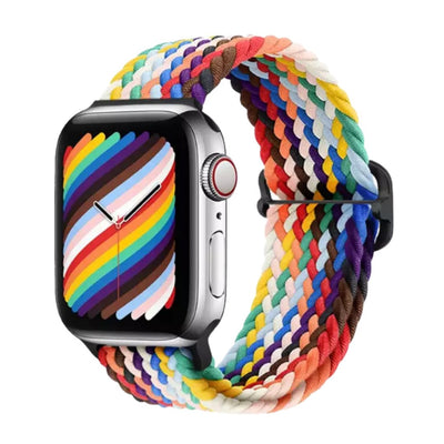 Elastic Braided Apple Watch Band in Colourful - ALK DESIGNS