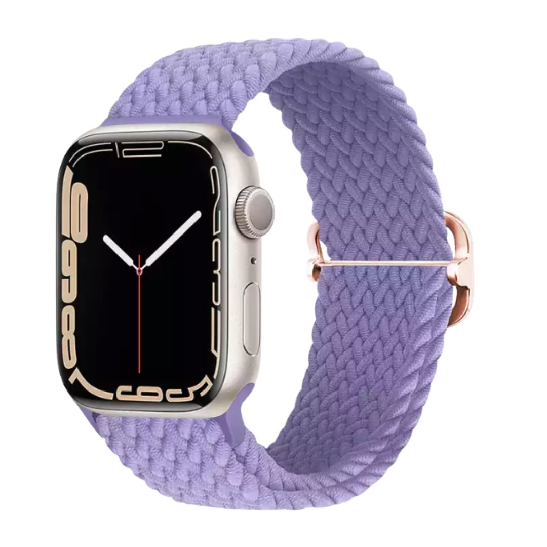 Elastic Braided Apple Watch Band in Lavender - ALK DESIGNS