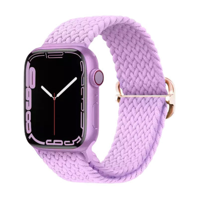 Elastic Braided Apple Watch Band in Lilac - ALK DESIGNS