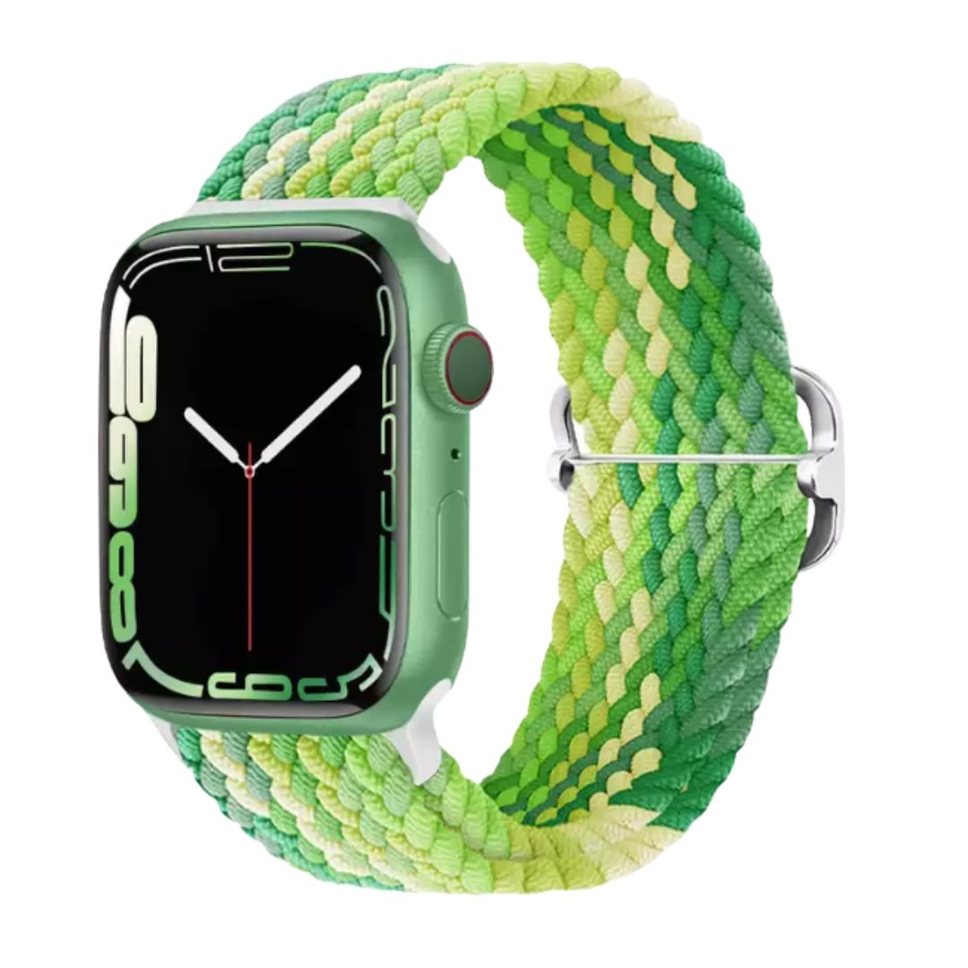 Elastic Braided Apple Watch Band in Lime - ALK DESIGNS