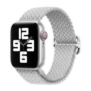 Elastic Braided Apple Watch Band in Pearl - ALK DESIGNS